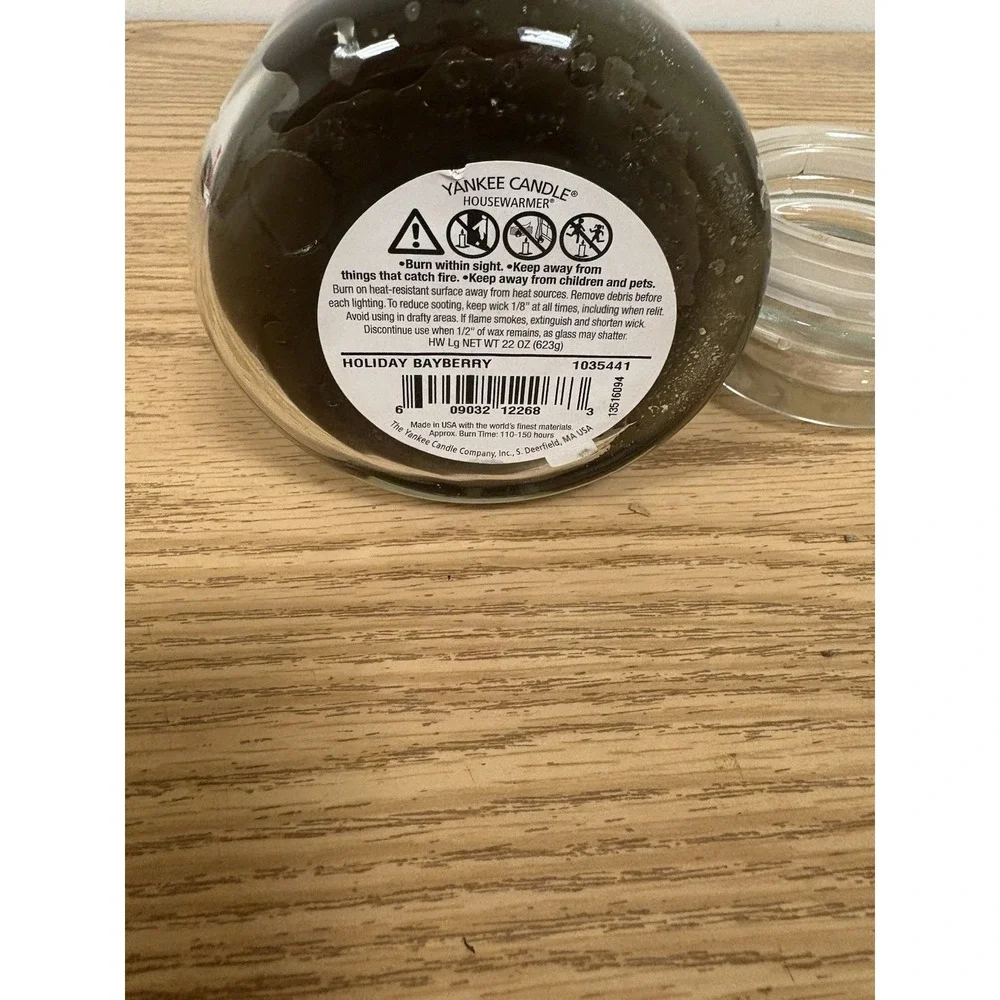 Yankee Candle HOLIDAY BAYBERRY Large Jar Housewarmer 22oz New
